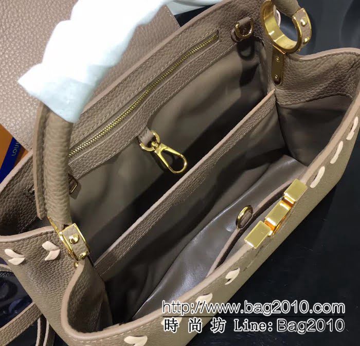 路易威登LV頂級原單 2018新款M54882杏色 小羊皮時尚包 YDH1290